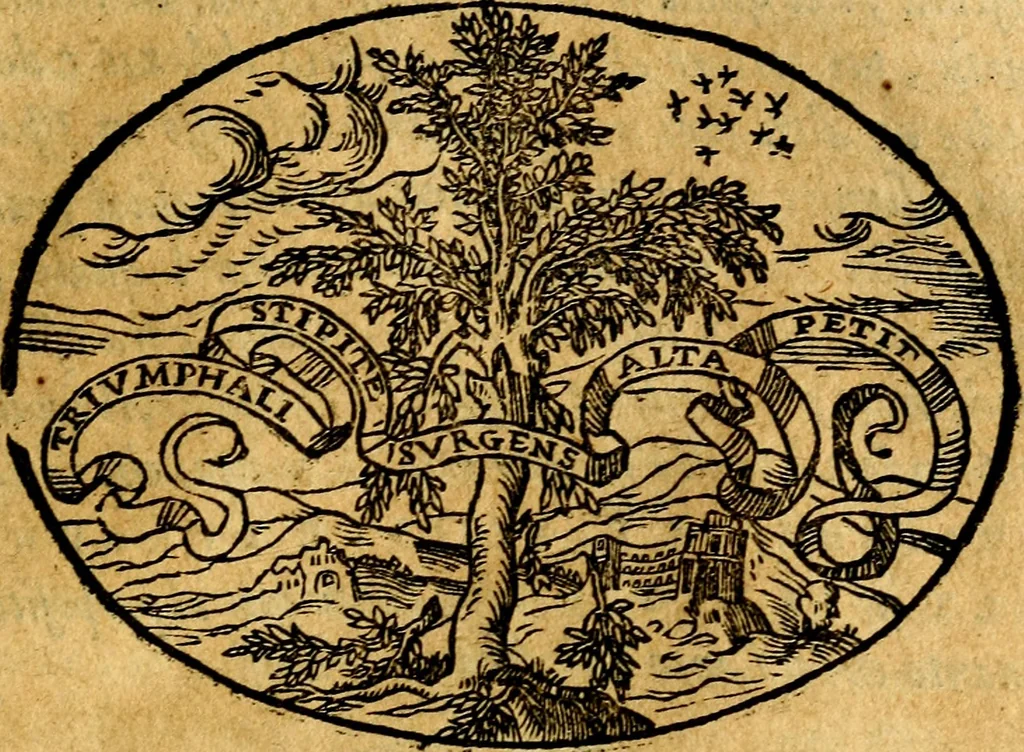 An illustration from Dialogo dell'imprese militari et amorose, 1574, leaf 144