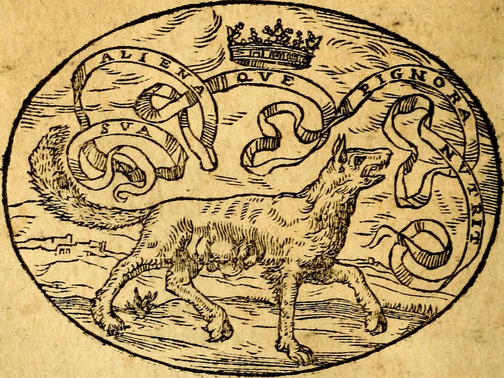 An illustration from Dialogo dell'imprese militari et amorose, 1574, leaf 149