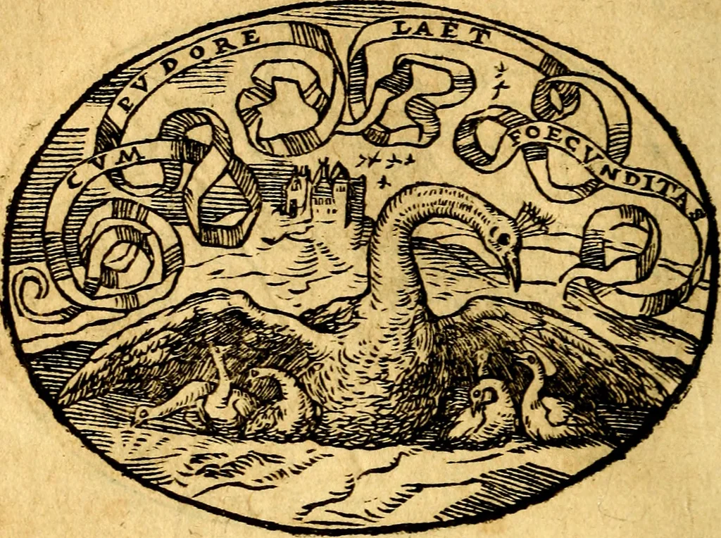 An illustration from Dialogo dell'imprese militari et amorose, 1574, leaf 153