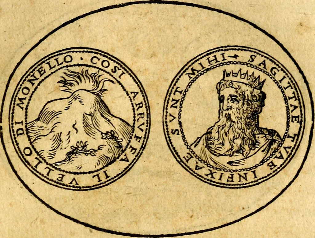 An illustration from Dialogo dell'imprese militari et amorose, 1574, leaf 166