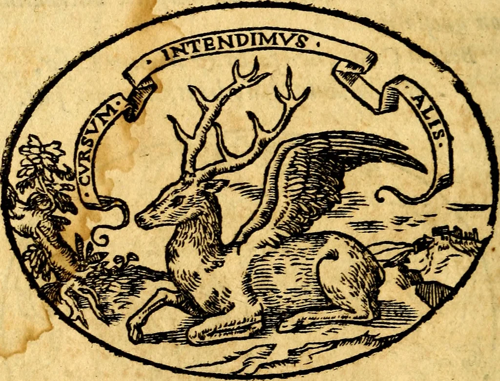 An illustration from Dialogo dell'imprese militari et amorose, 1574, leaf 17