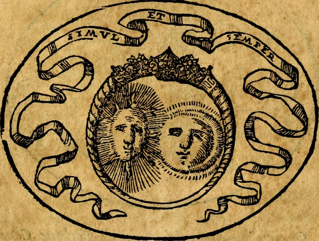 An illustration from Dialogo dell'imprese militari et amorose, 1574, leaf 182