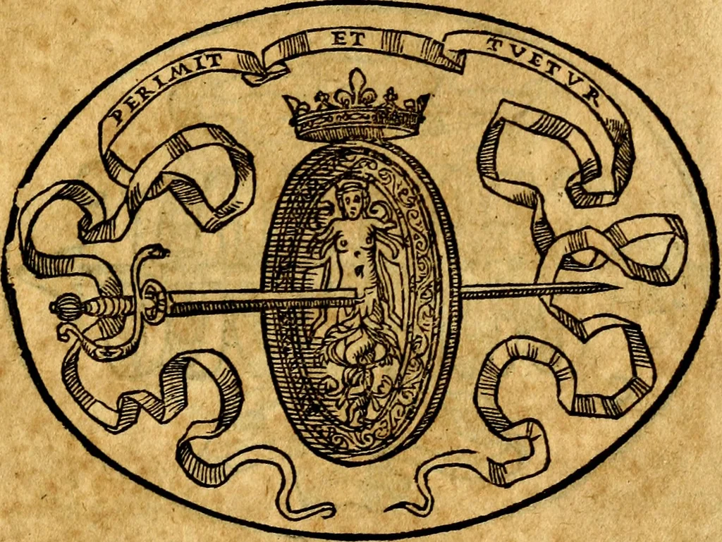 An illustration from Dialogo dell'imprese militari et amorose, 1574, leaf 184