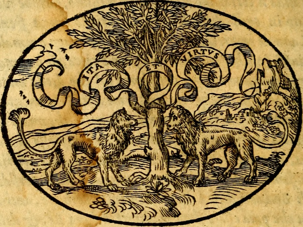 An illustration from Dialogo dell'imprese militari et amorose, 1574, leaf 19