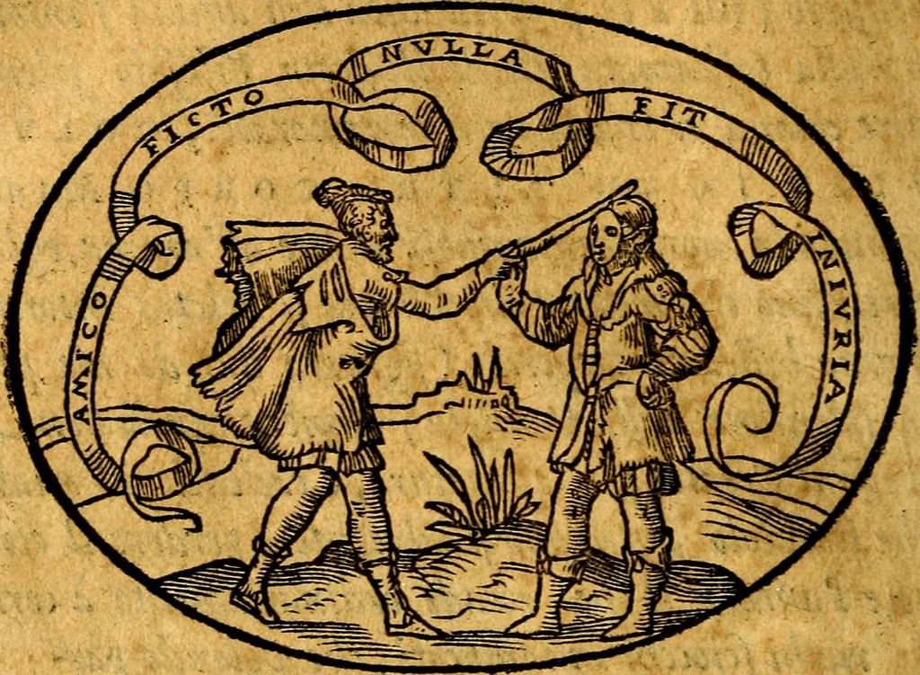 An illustration from Dialogo dell'imprese militari et amorose, 1574, leaf 191