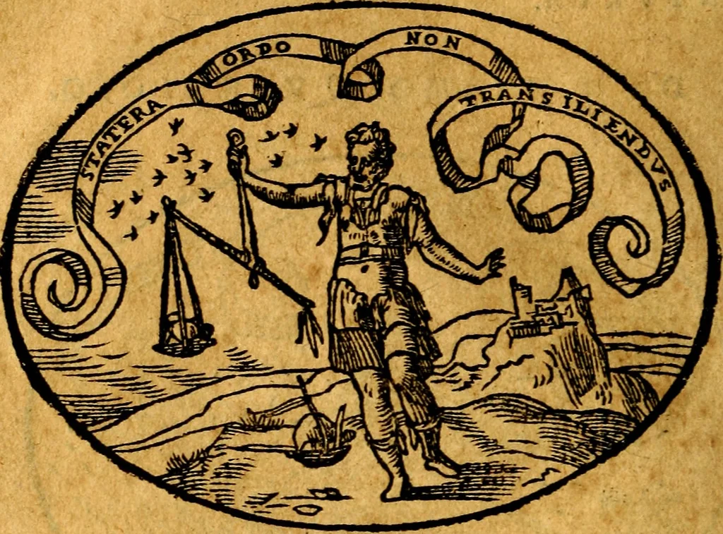 An illustration from Dialogo dell'imprese militari et amorose, 1574, leaf 193