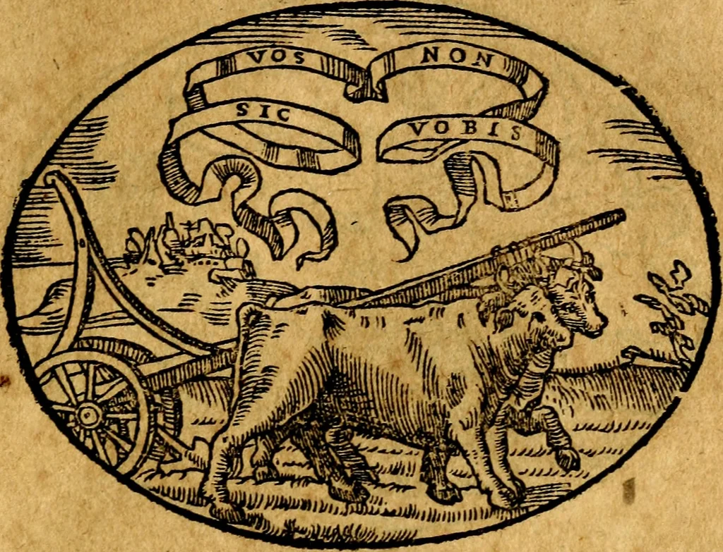 An illustration from Dialogo dell'imprese militari et amorose, 1574, leaf 194