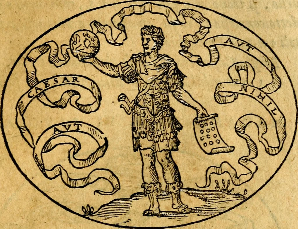 An illustration from Dialogo dell'imprese militari et amorose, 1574, leaf 196