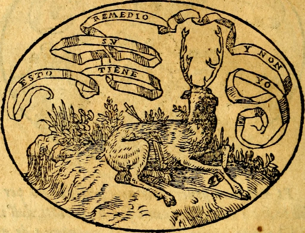 An illustration from Dialogo dell'imprese militari et amorose, 1574, leaf 201