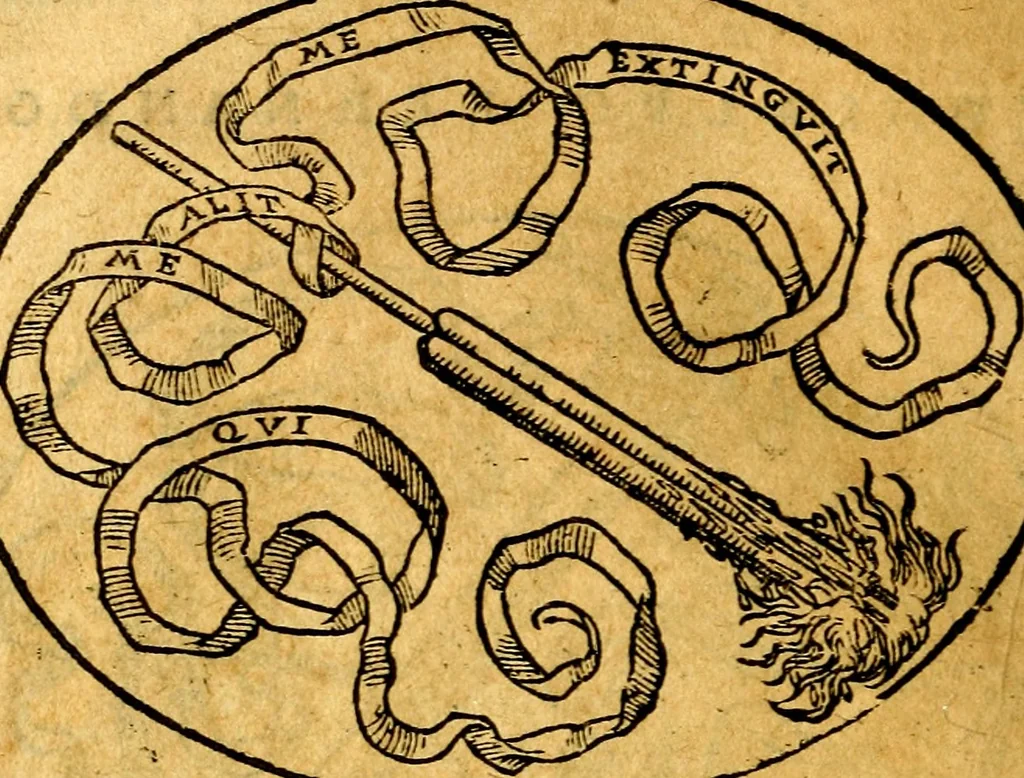 An illustration from Dialogo dell'imprese militari et amorose, 1574, leaf 203