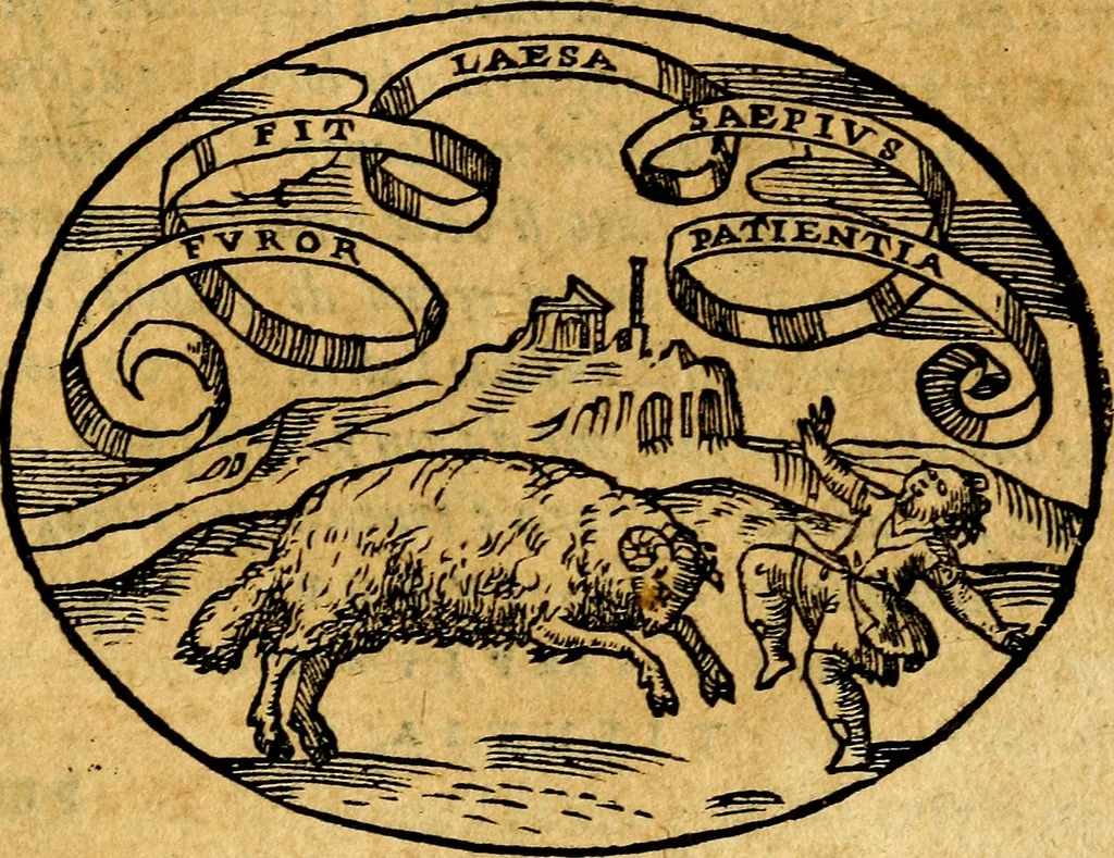 An illustration from Dialogo dell'imprese militari et amorose, 1574, leaf 204