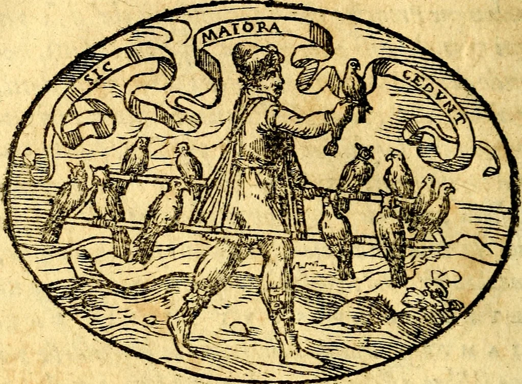 An illustration from Dialogo dell'imprese militari et amorose, 1574, leaf 213