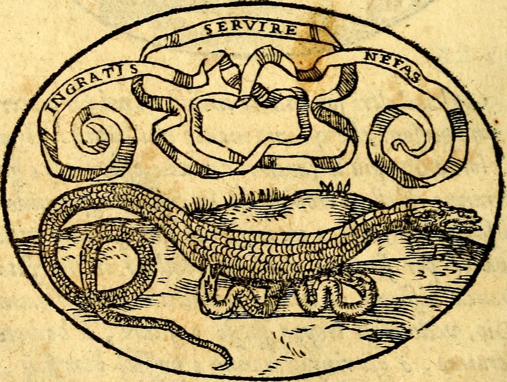 An illustration from Dialogo dell'imprese militari et amorose, 1574, leaf 217