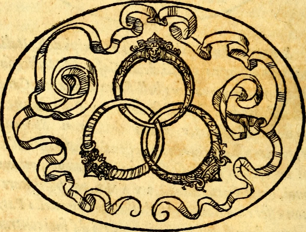An illustration from Dialogo dell'imprese militari et amorose, 1574, leaf 49