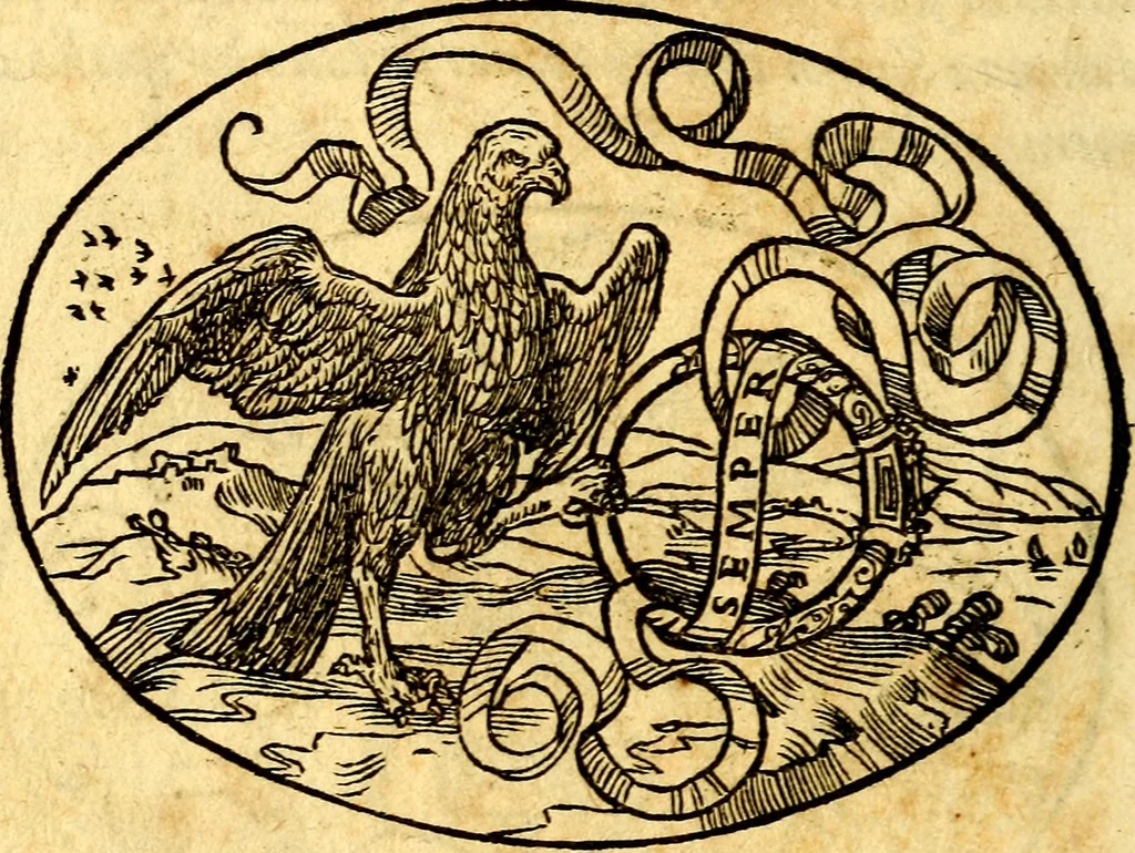 An illustration from Dialogo dell'imprese militari et amorose, 1574, leaf 51