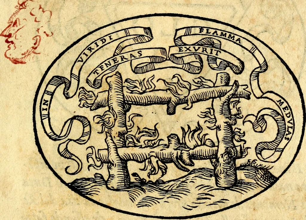 An illustration from Dialogo dell'imprese militari et amorose, 1574, leaf 52
