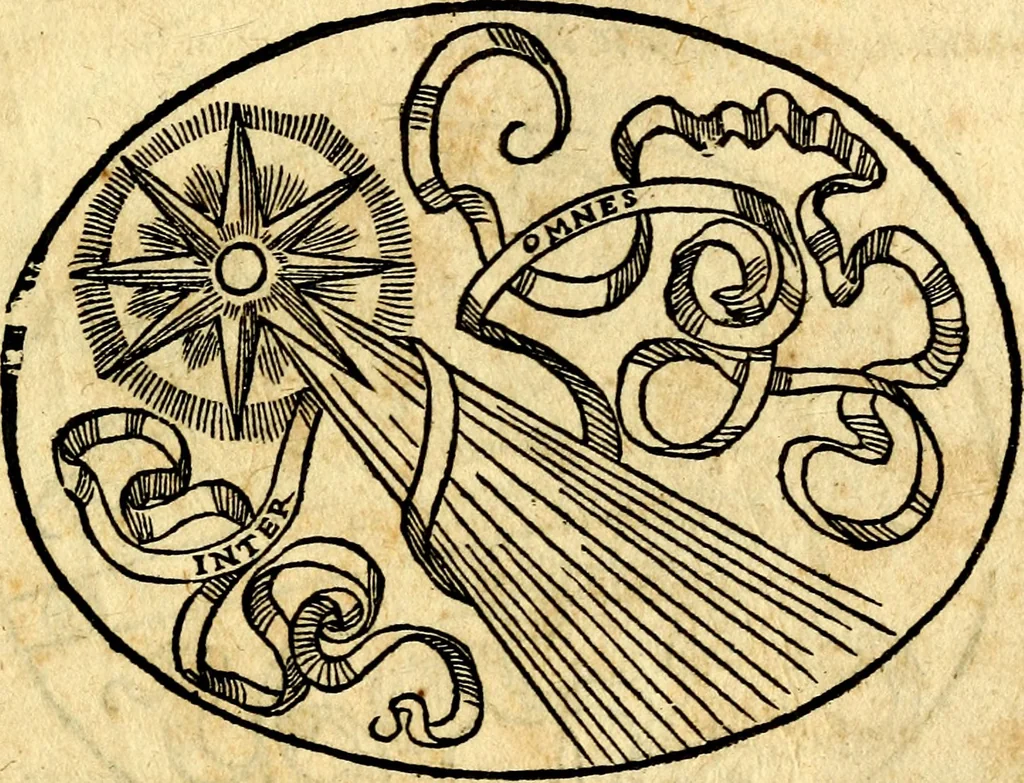 An illustration from Dialogo dell'imprese militari et amorose, 1574, leaf 56