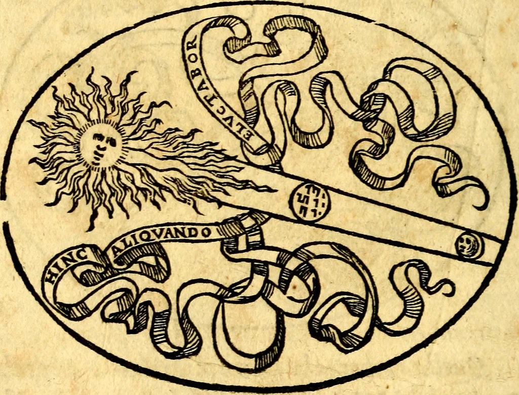 An illustration from Dialogo dell'imprese militari et amorose, 1574, leaf 57