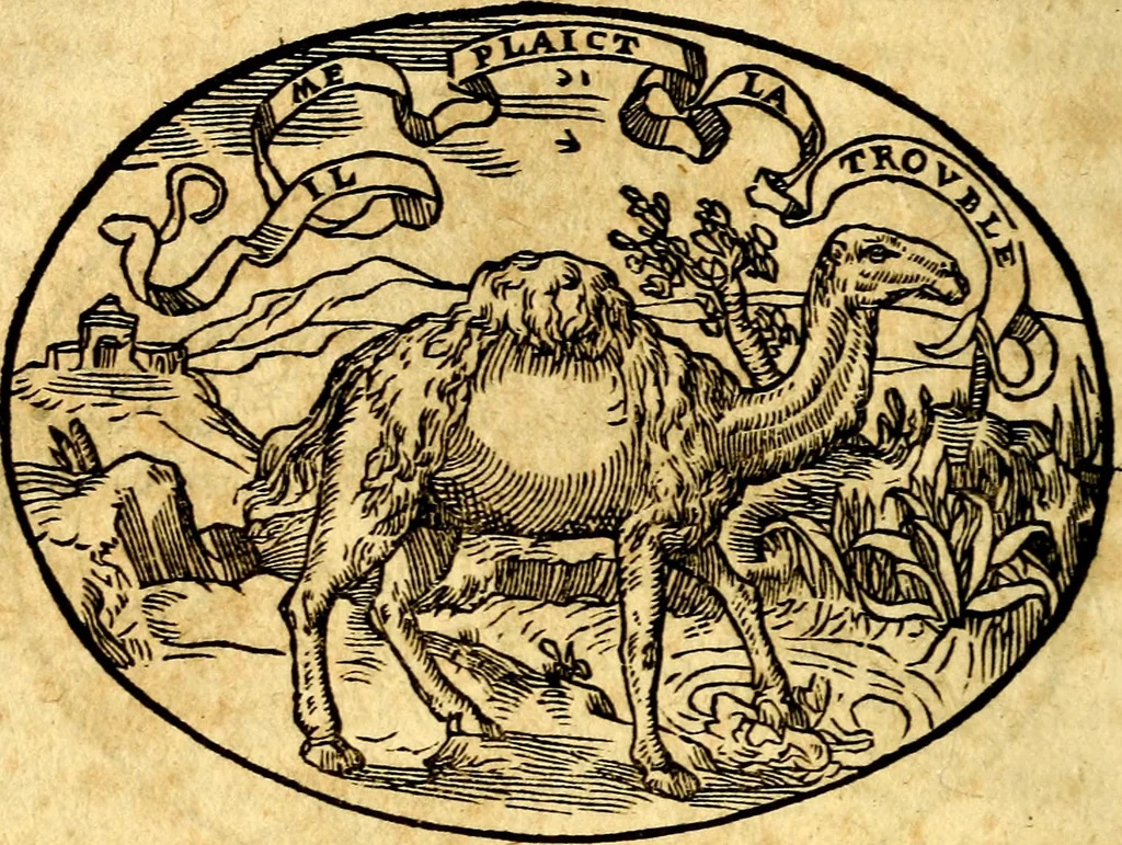 An illustration from Dialogo dell'imprese militari et amorose, 1574, leaf 63