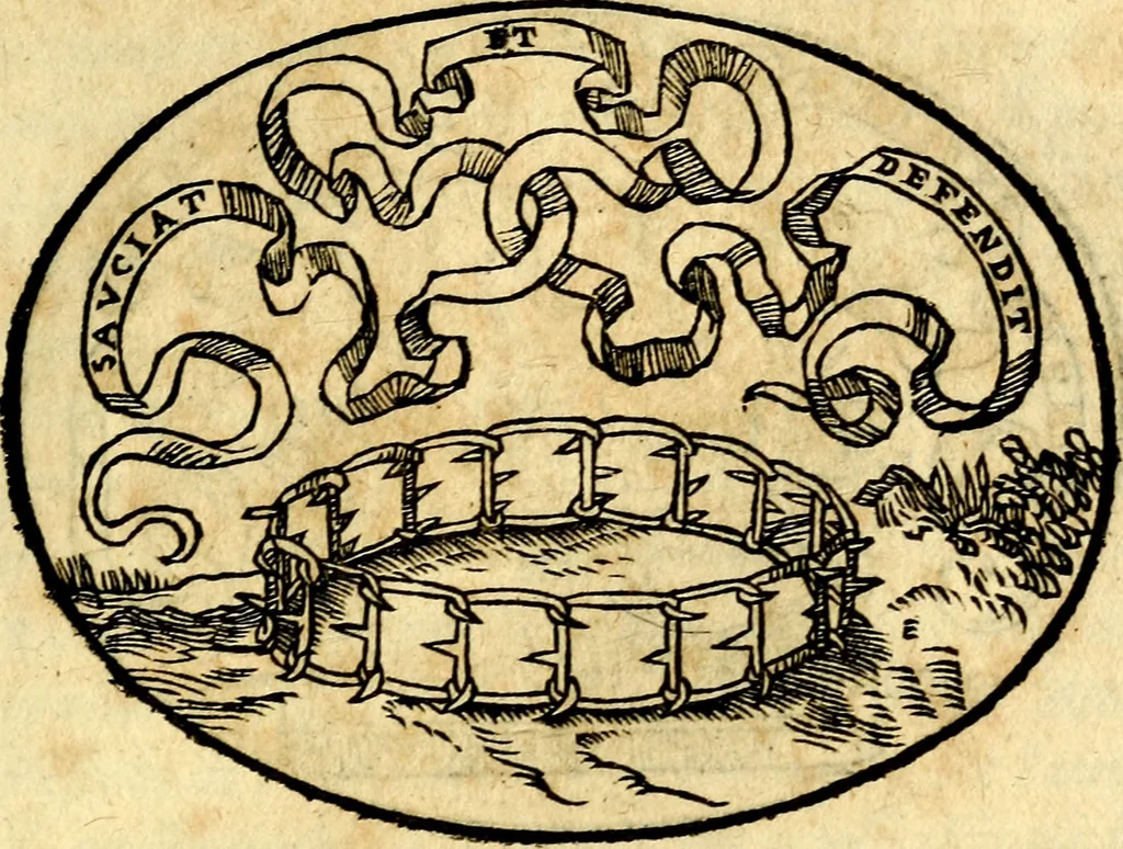 An illustration from Dialogo dell'imprese militari et amorose, 1574, leaf 66