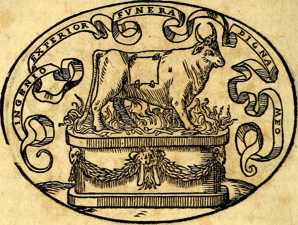 An illustration from Dialogo dell'imprese militari et amorose, 1574, leaf 67
