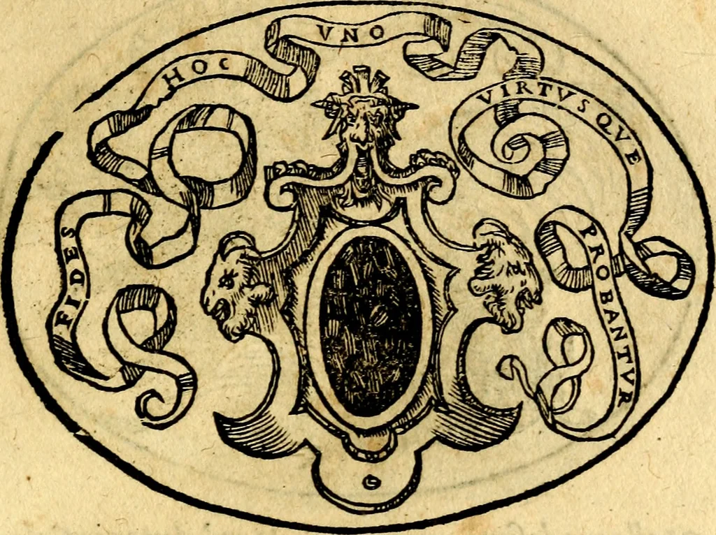 An illustration from Dialogo dell'imprese militari et amorose, 1574, leaf 70