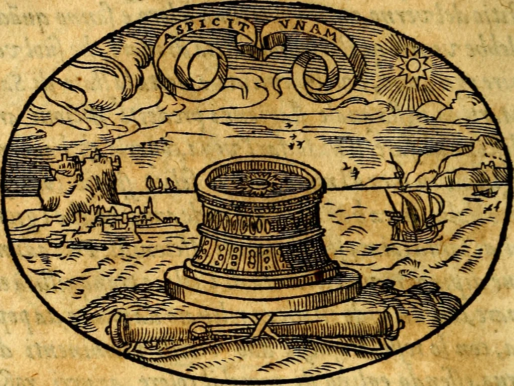 An illustration from Dialogo dell'imprese militari et amorose, 1574, leaf 93