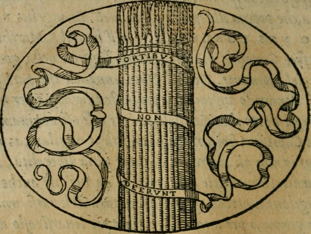 An illustration from Dialogo dell'imprese militari et amorose, 1574, leaf 111