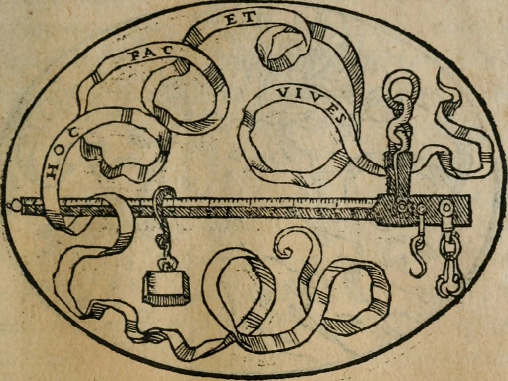 An illustration from Dialogo dell'imprese militari et amorose, 1574, leaf 112