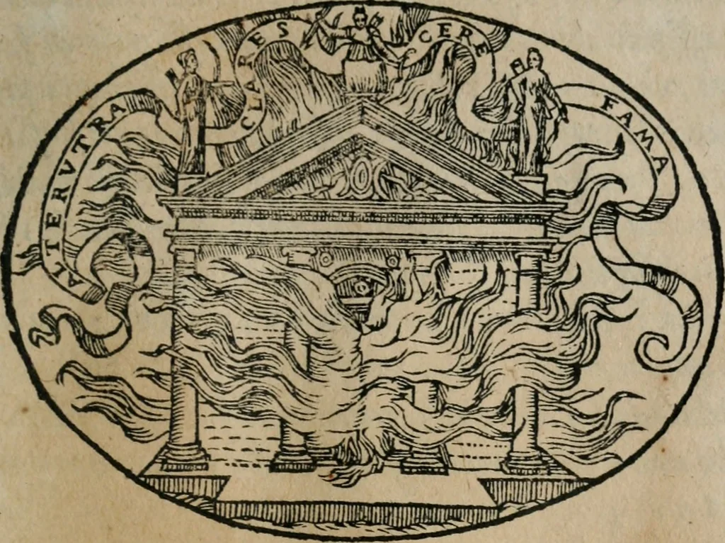 An illustration from Dialogo dell'imprese militari et amorose, 1574, leaf 126