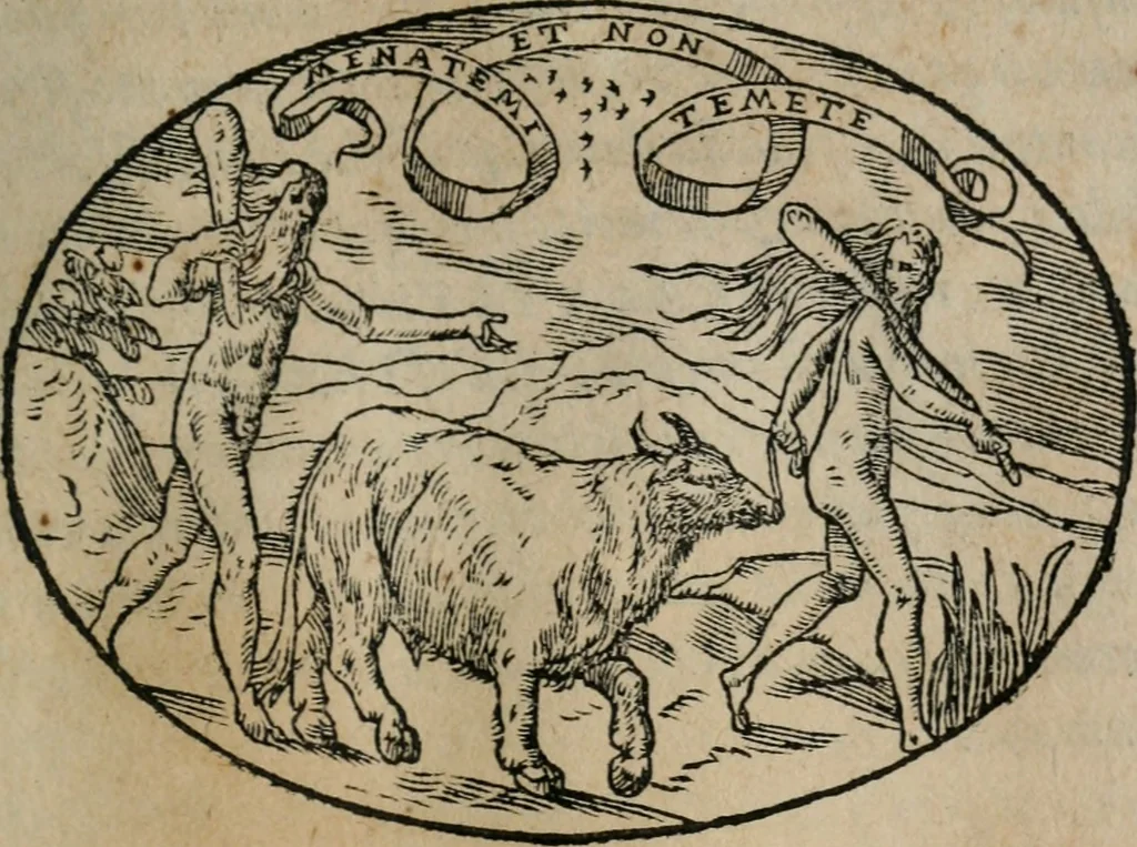 An illustration from Dialogo dell'imprese militari et amorose, 1574, leaf 130