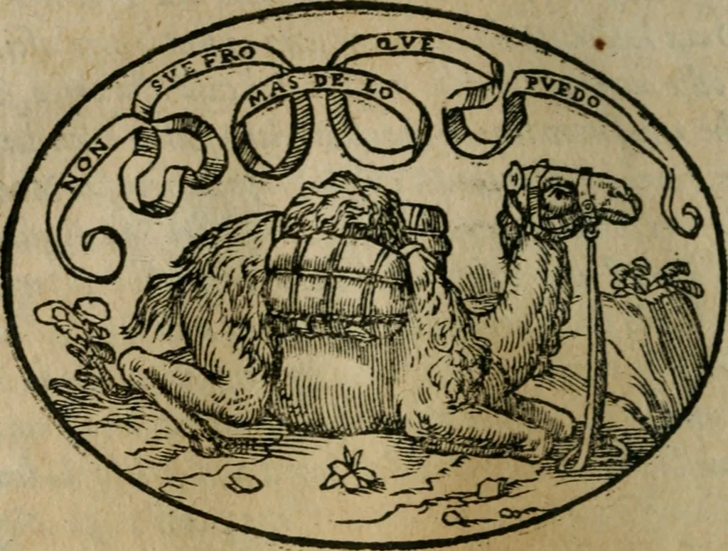An illustration from Dialogo dell'imprese militari et amorose, 1574, leaf 135