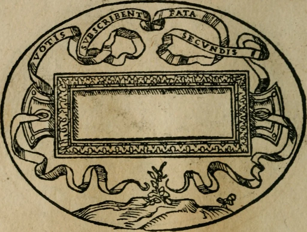 An illustration from Dialogo dell'imprese militari et amorose, 1574, leaf 139