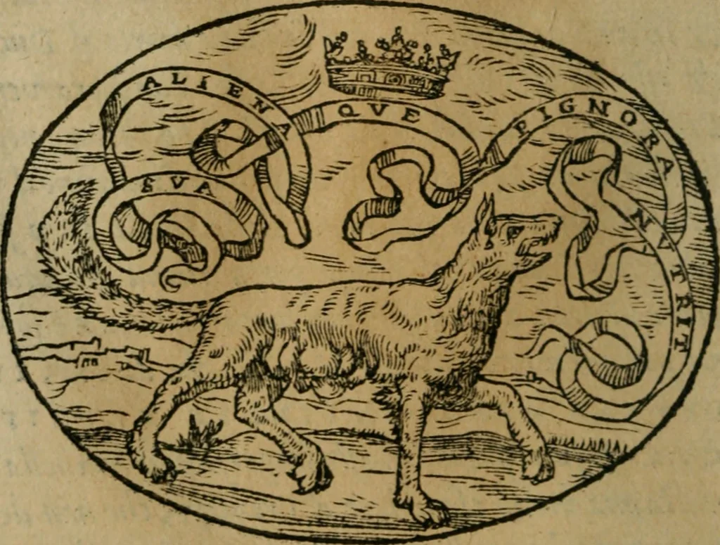 An illustration from Dialogo dell'imprese militari et amorose, 1574, leaf 149