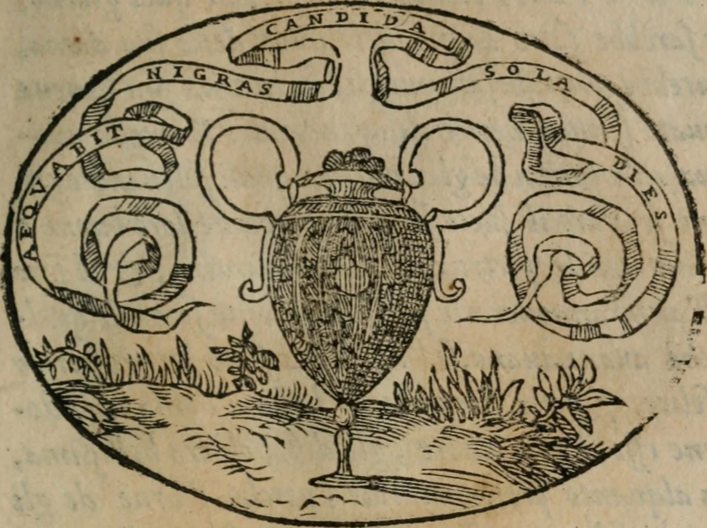 An illustration from Dialogo dell'imprese militari et amorose, 1574, leaf 154