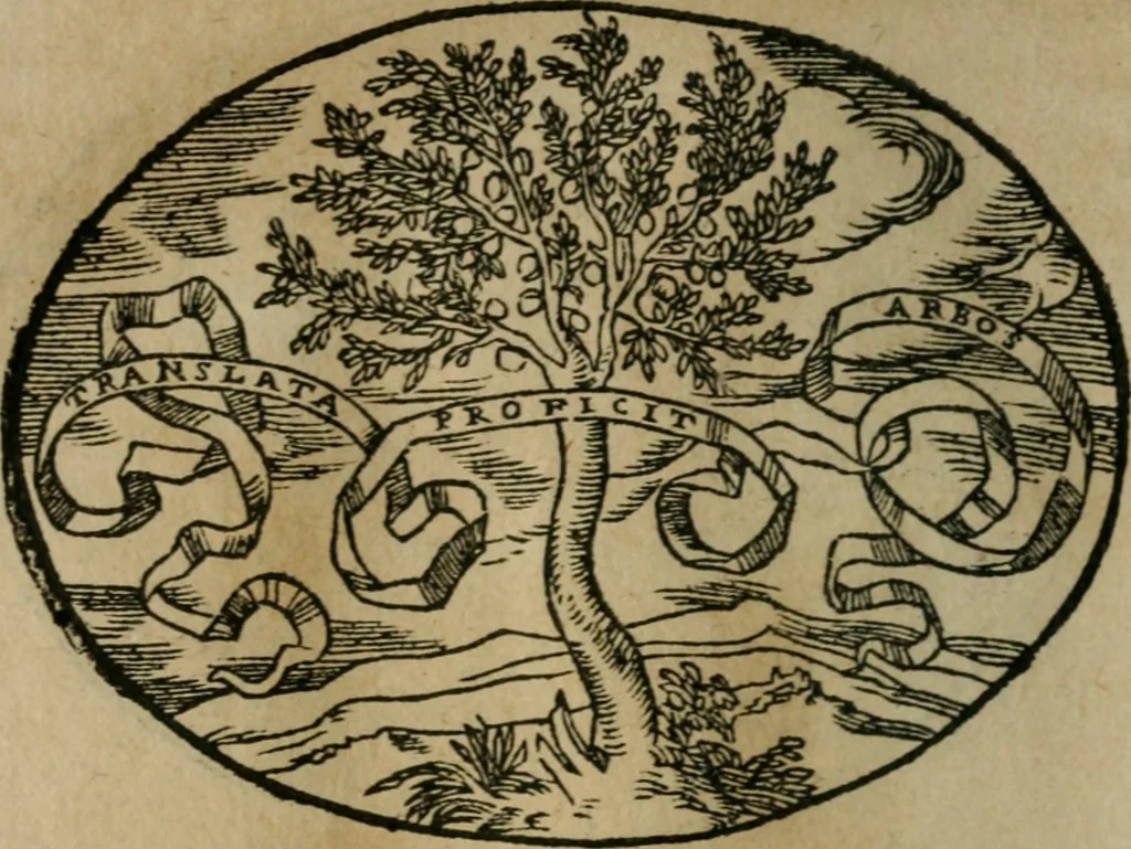 An illustration from Dialogo dell'imprese militari et amorose, 1574, leaf 163