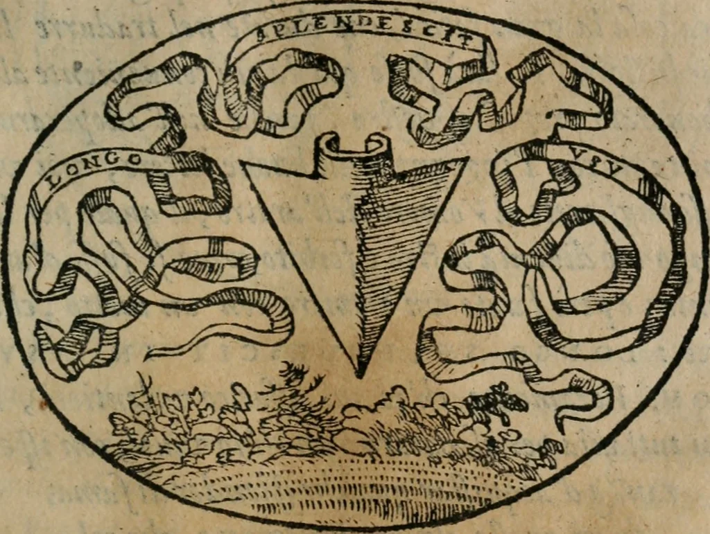 An illustration from Dialogo dell'imprese militari et amorose, 1574, leaf 164