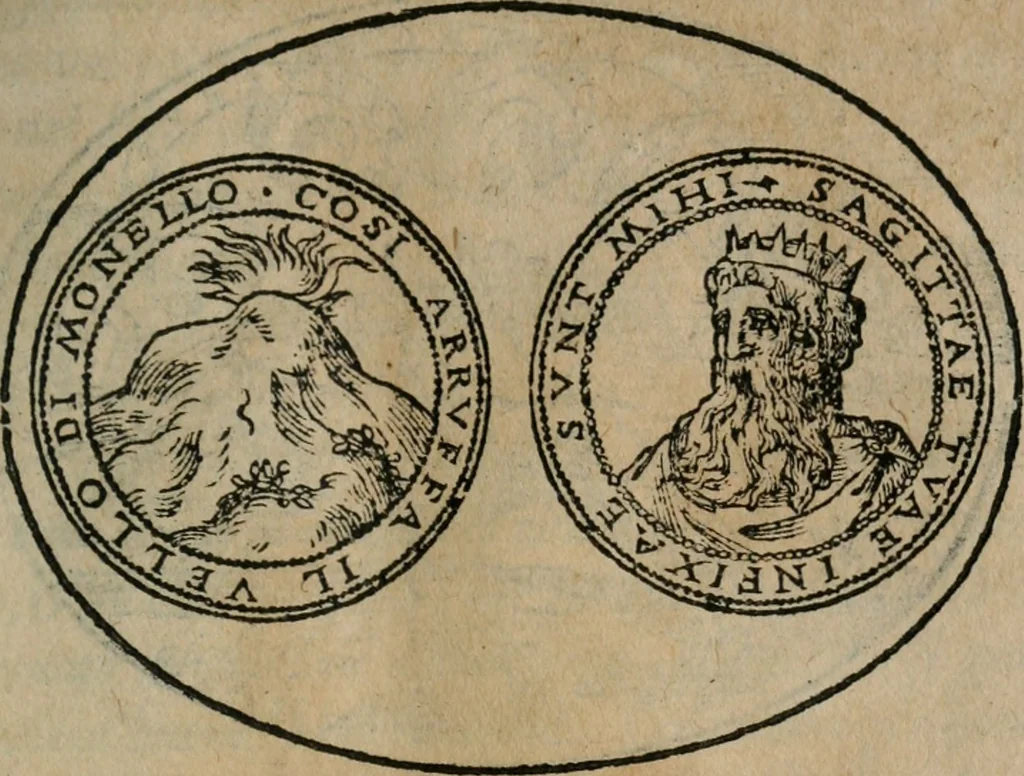 An illustration from Dialogo dell'imprese militari et amorose, 1574, leaf 166