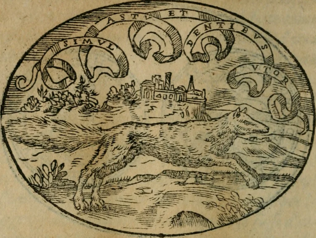 An illustration from Dialogo dell'imprese militari et amorose, 1574, leaf 167
