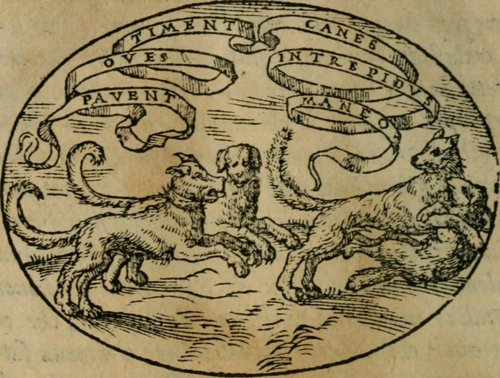 An illustration from Dialogo dell'imprese militari et amorose, 1574, leaf 169