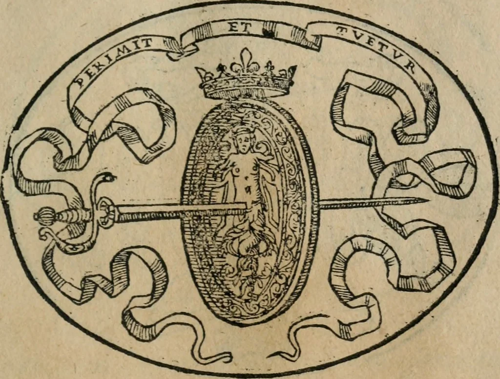 An illustration from Dialogo dell'imprese militari et amorose, 1574, leaf 184