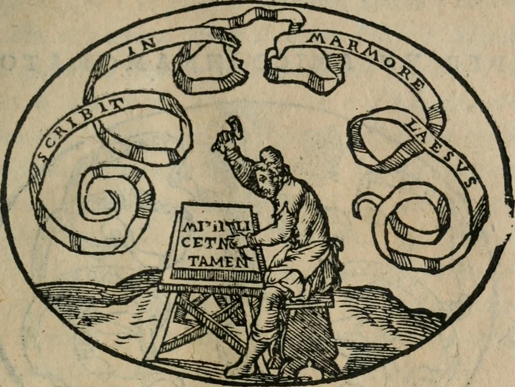 An illustration from Dialogo dell'imprese militari et amorose, 1574, leaf 188