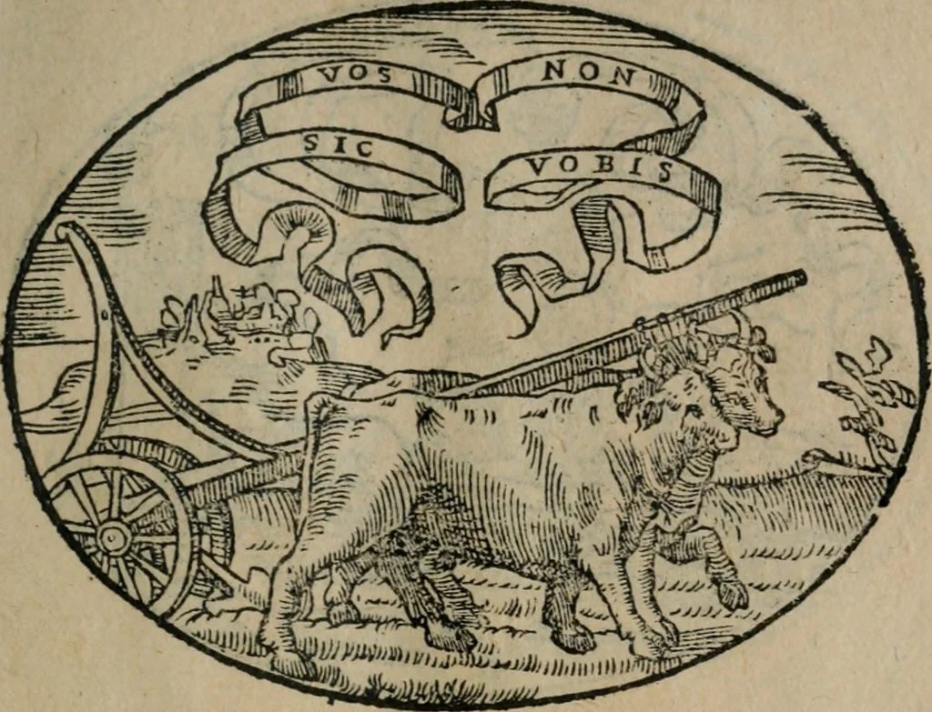An illustration from Dialogo dell'imprese militari et amorose, 1574, leaf 194