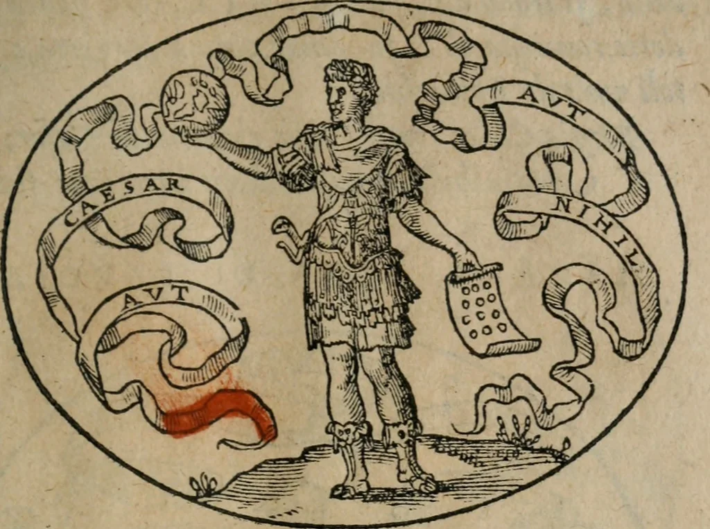 An illustration from Dialogo dell'imprese militari et amorose, 1574, leaf 196