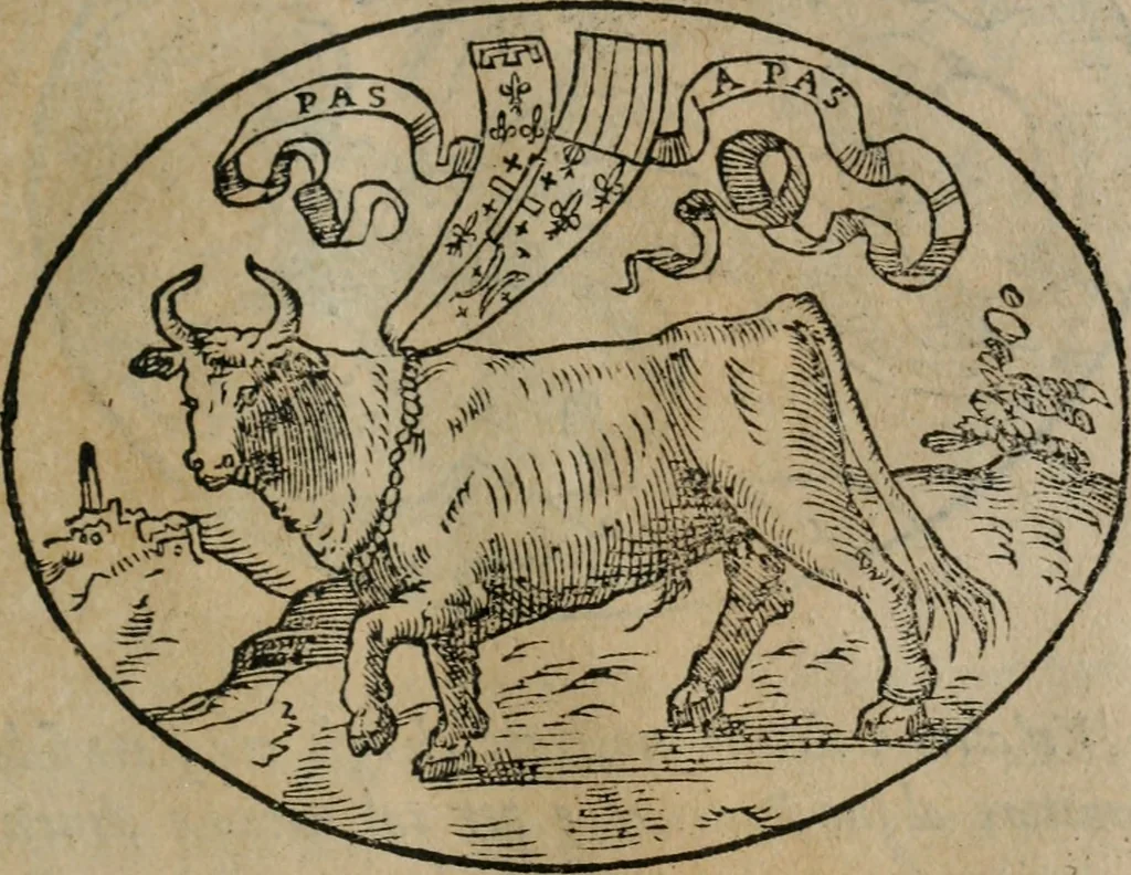 An illustration from Dialogo dell'imprese militari et amorose, 1574, leaf 198