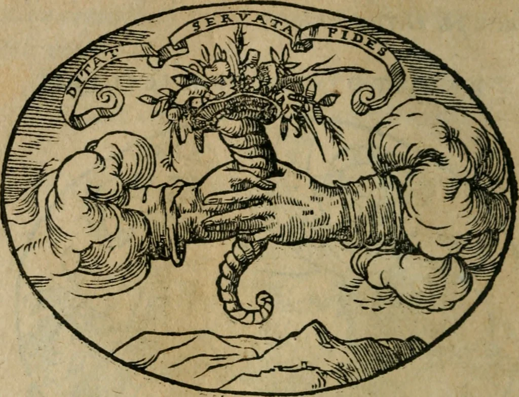 An illustration from Dialogo dell'imprese militari et amorose, 1574, leaf 199