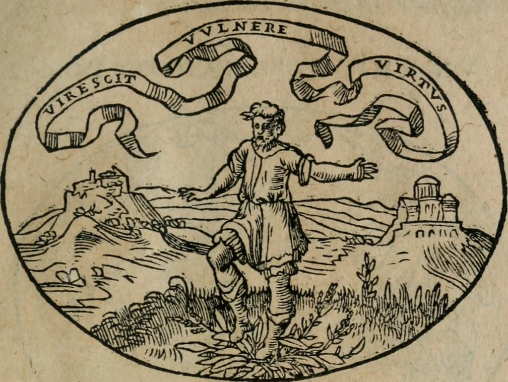 An illustration from Dialogo dell'imprese militari et amorose, 1574, leaf 200