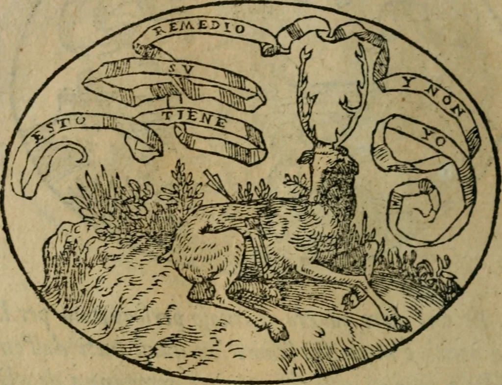 An illustration from Dialogo dell'imprese militari et amorose, 1574, leaf 201