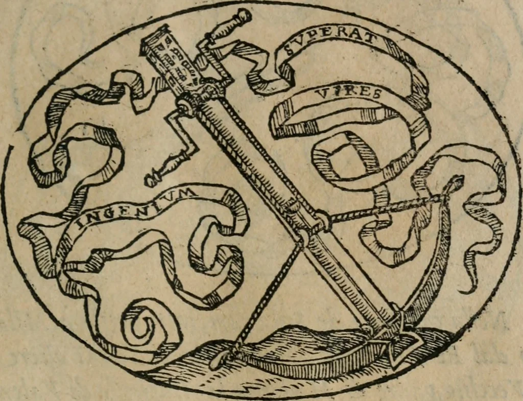 An illustration from Dialogo dell'imprese militari et amorose, 1574, leaf 202