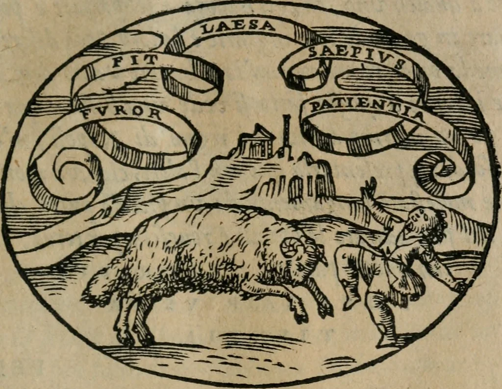 An illustration from Dialogo dell'imprese militari et amorose, 1574, leaf 204